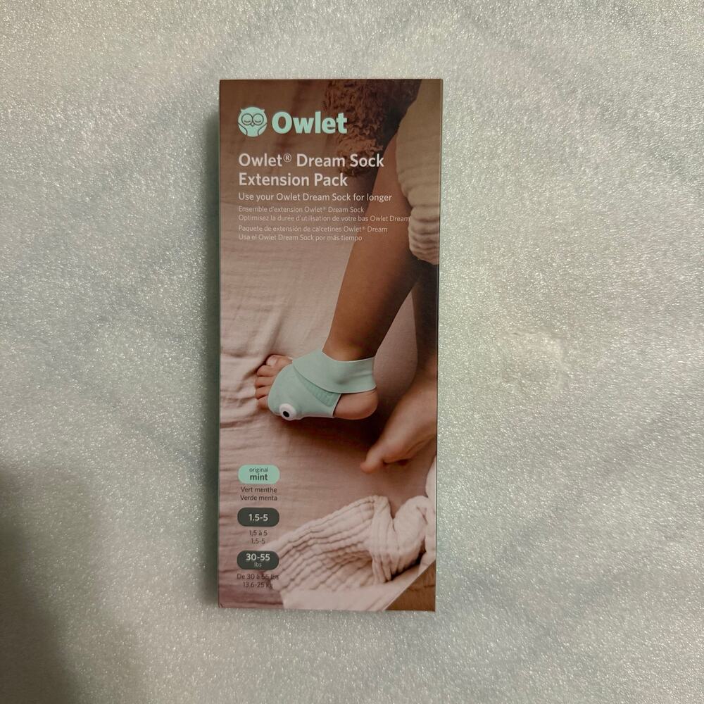 Owlet Dream Sock Extension Pack in Mint - Baby Sleep Monitor Accessory